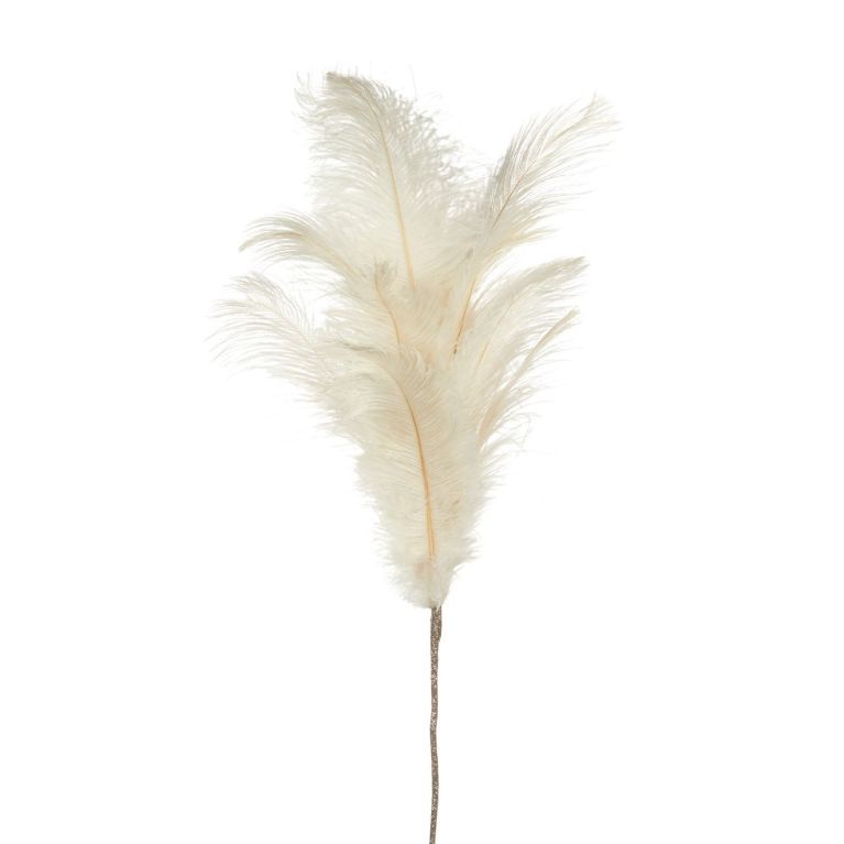 Plume d'autruche sur tige