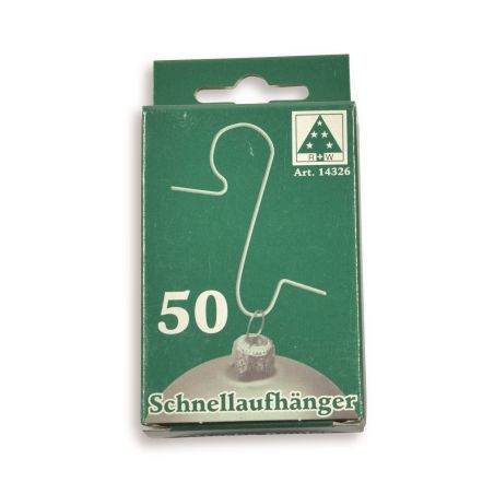 Attache pour boule de noël - Boite de 50
