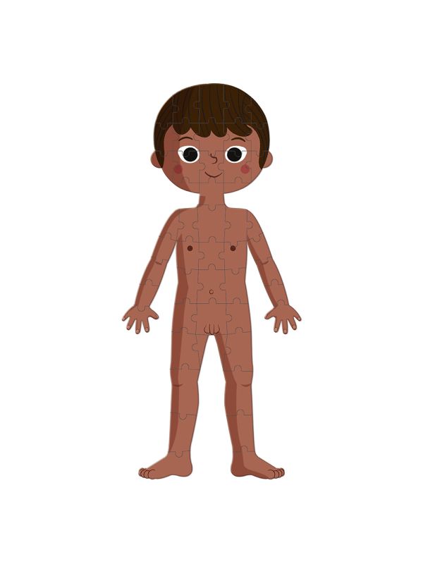 4 Puzzle éducatif géant 50-75 et 100 pièces - Corps humain 