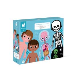 4 Puzzle éducatif géant 50-75 et 100 pièces - Corps humain 