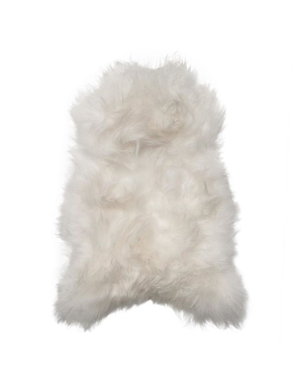 Peau de mouton Islande blanc 110 cm