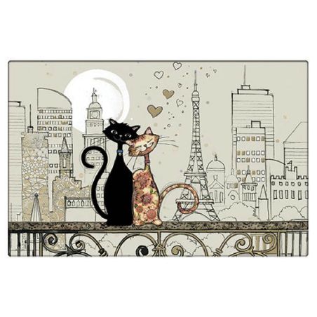 Set de table plastifié - Chat tour Eiffel