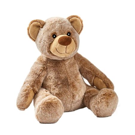 Peluche ours pain d'épice animaux doo assis 18004