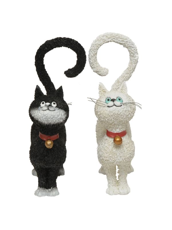 Figurine chat Dubout- " Qu'est ce qu'on mange"