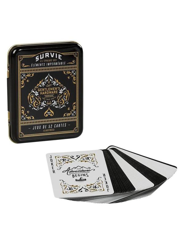 Jeu de 52 cartes imperméables pour toutes excursions