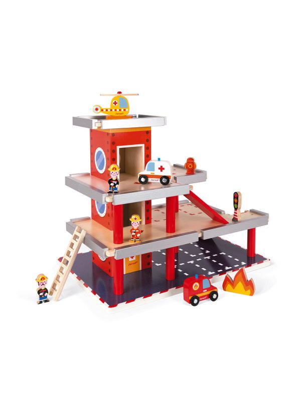 Caserne de pompiers en bois  - STORY