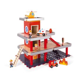 Caserne de pompiers en bois  - STORY