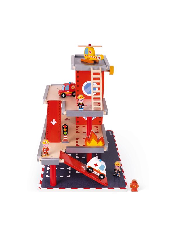 Caserne de pompiers en bois  - STORY