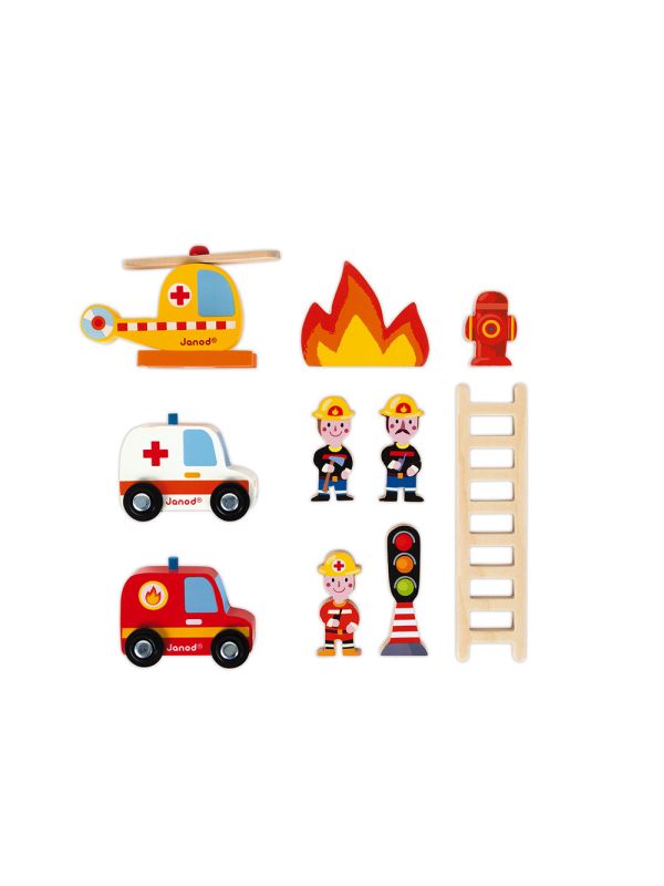 Caserne de pompiers en bois  - STORY