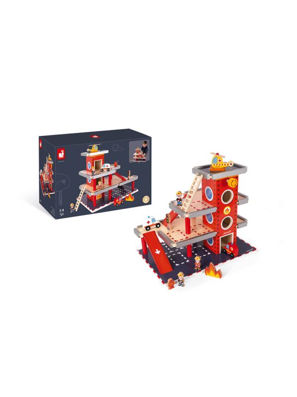 Caserne de pompiers en bois  - STORY