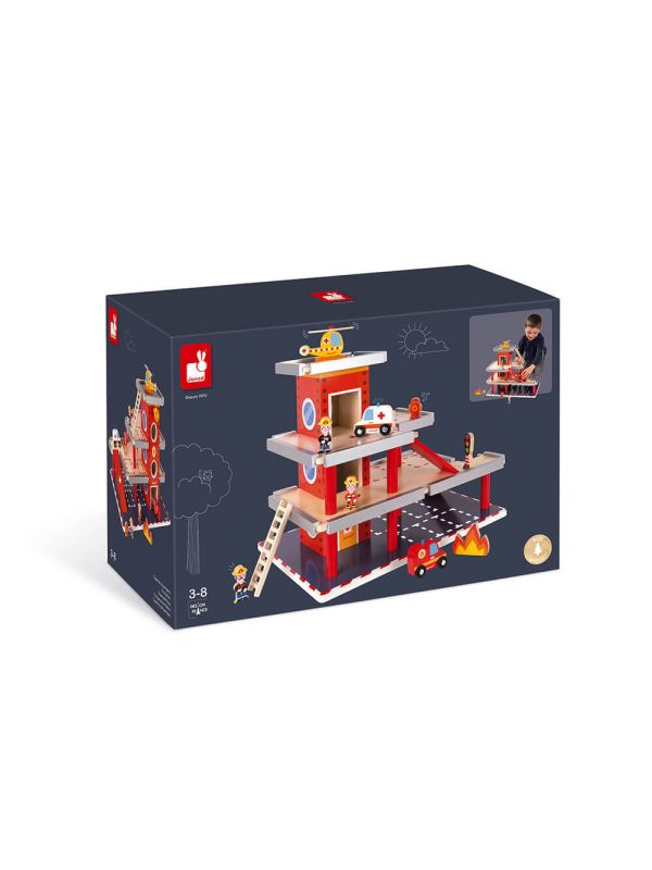 Caserne de pompiers en bois  - STORY