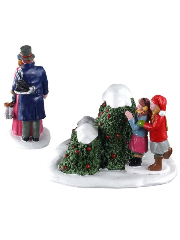 Figurine patineurs amoureux