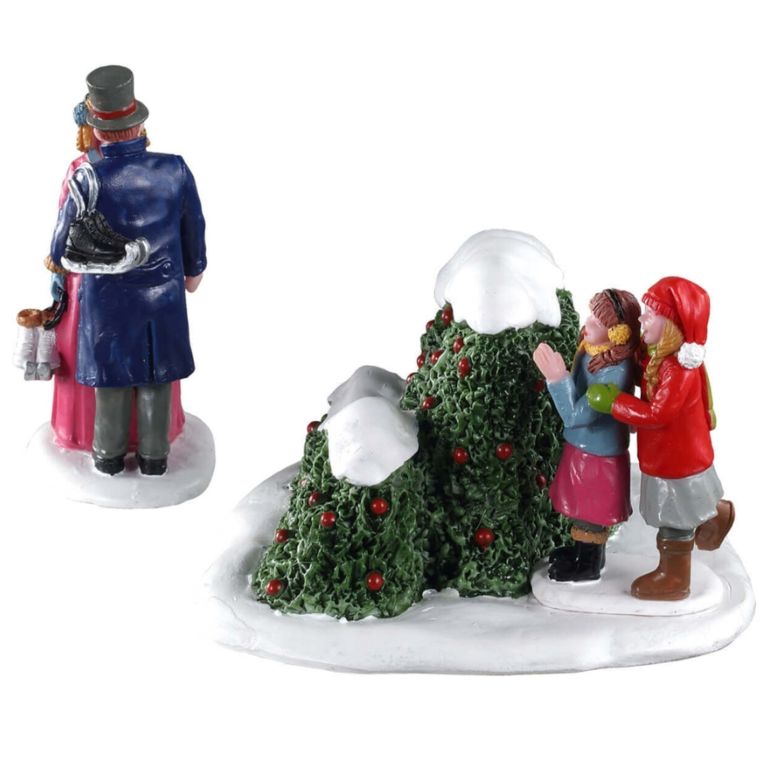 Figurine patineurs amoureux