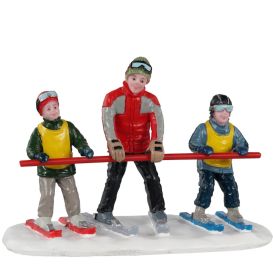 Figurine débutants sur les pentes