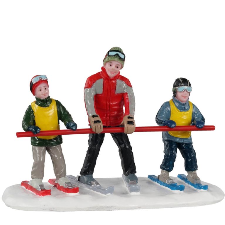 Figurine débutants sur les pentes