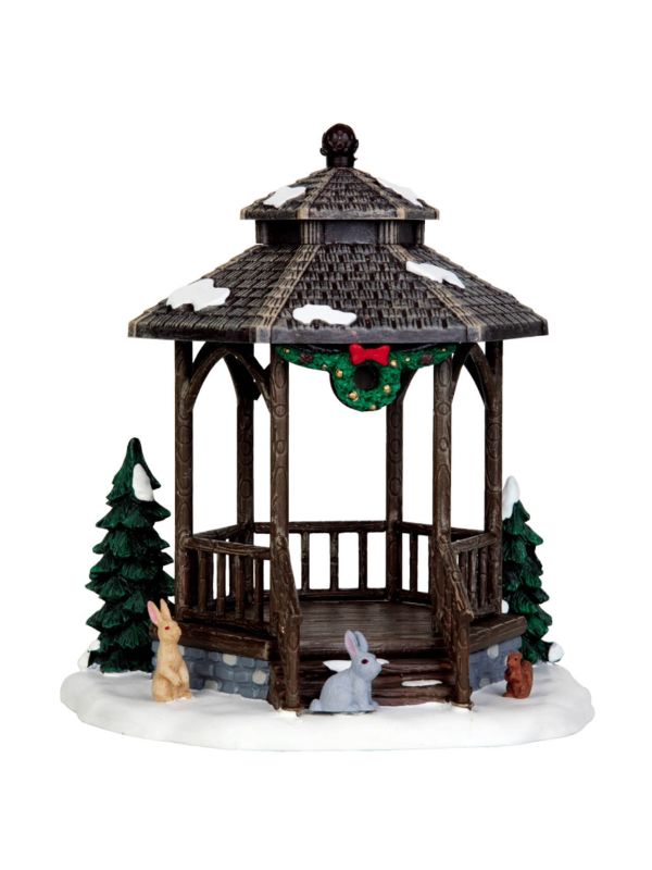 LEMAX 43084 - Kiosque de noël en imitation bois
