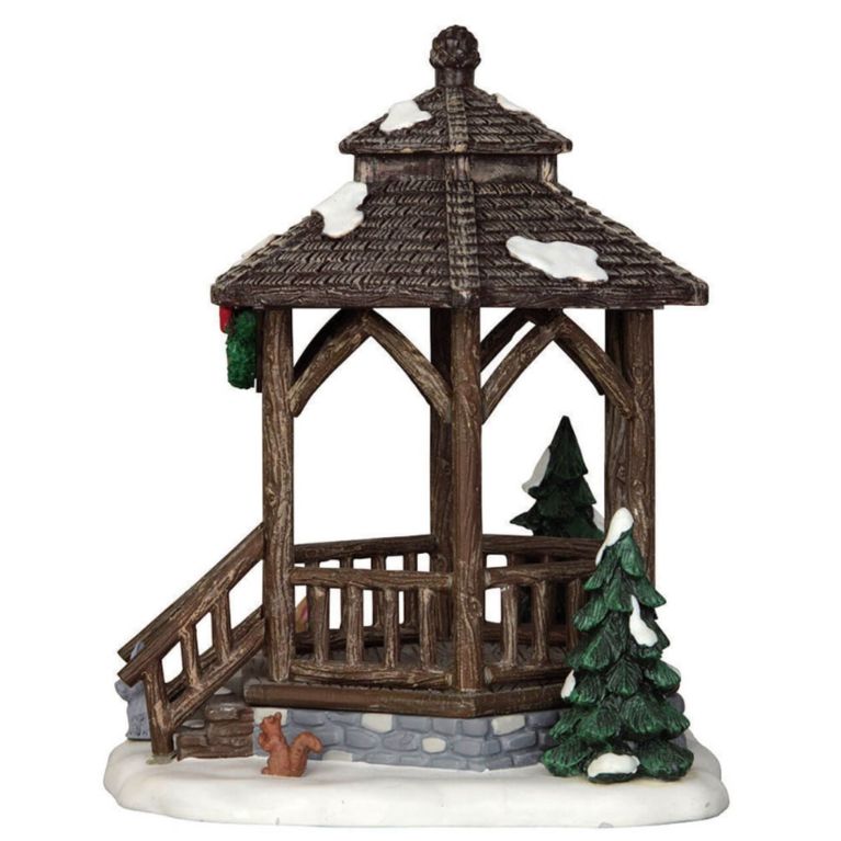 LEMAX 43084 - Kiosque de noël en imitation bois LEMAX 43084 - Kiosque de noël en imitation bois