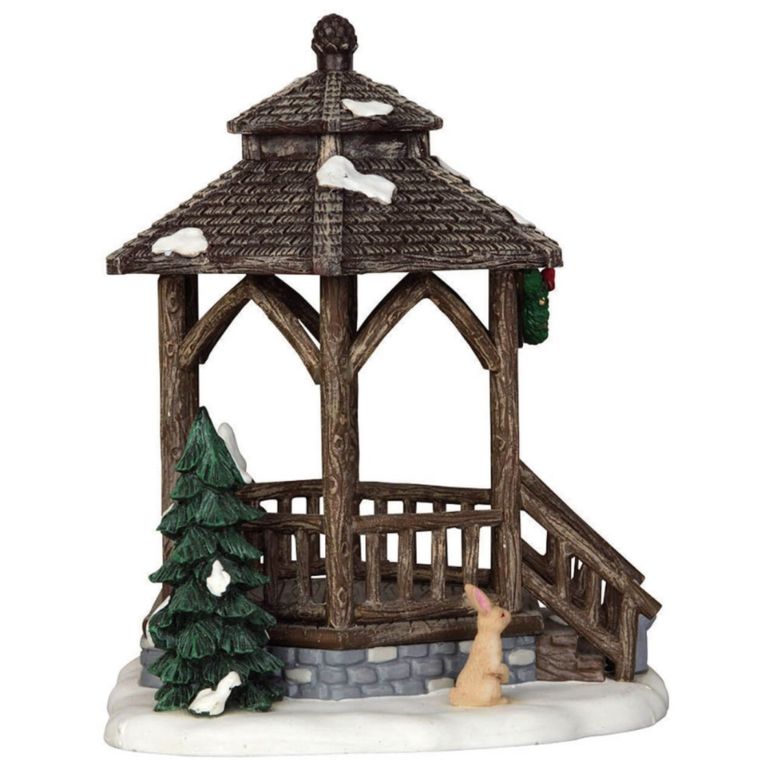 LEMAX 43084 - Kiosque de noël en imitation bois LEMAX 43084 - Kiosque de noël en imitation bois