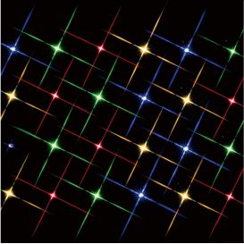 Guirlande de 24 lumières clignotantes multicouleurs