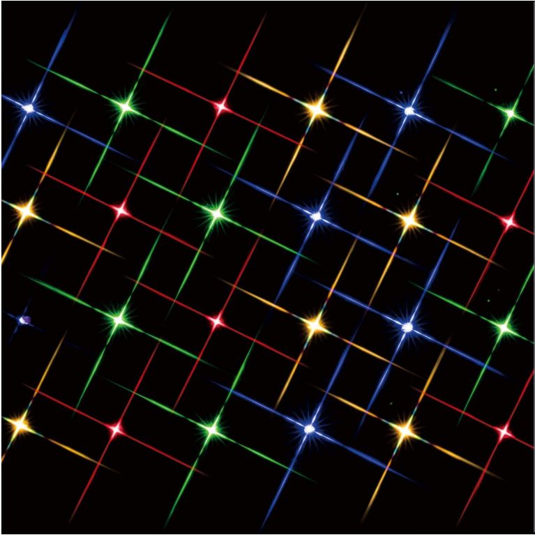 Guirlande de 24 lumières clignotantes multicouleurs
