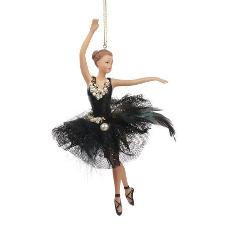 Suspension danseuse en tutu noir