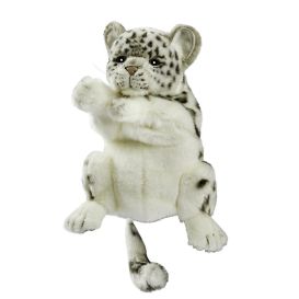 Marionette en peluche léopard des neiges