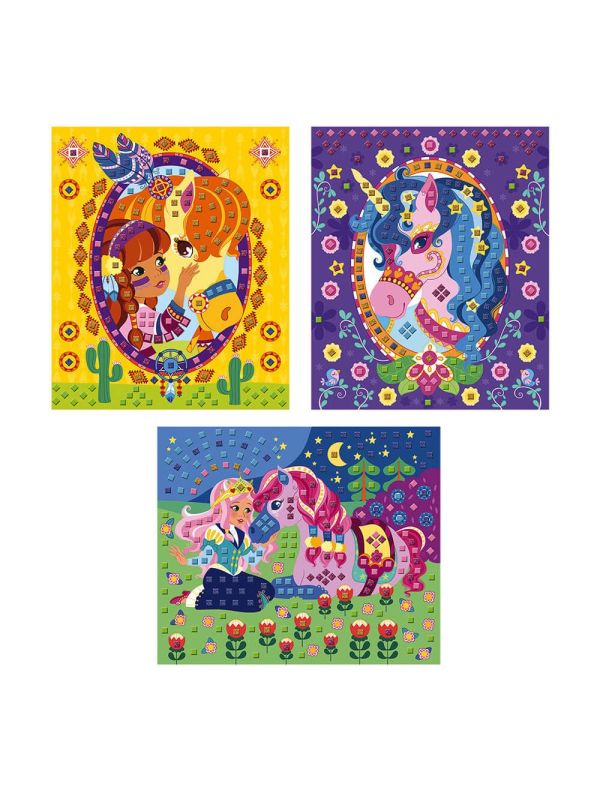Set créatif Mosaïque -poneys et licornes