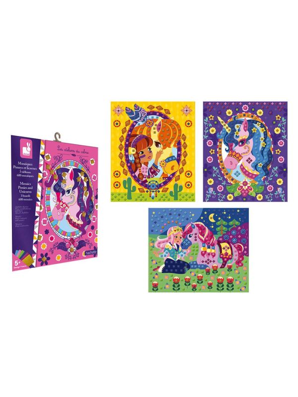 Set créatif Mosaïque -poneys et licornes