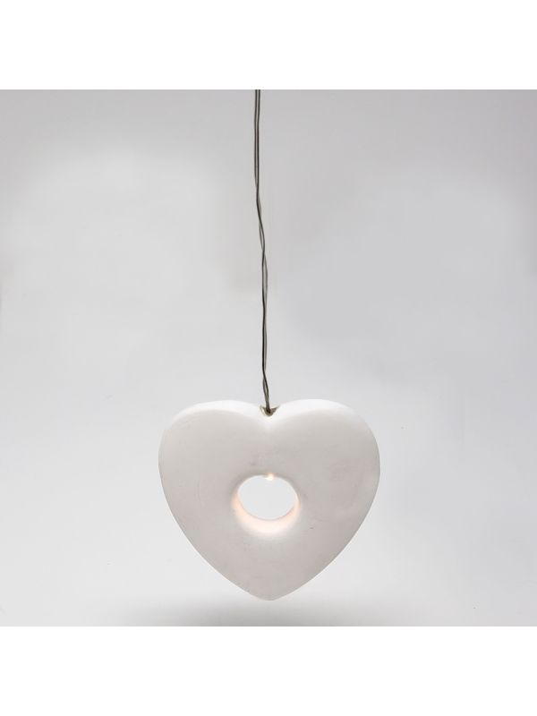coeur céramique avec led