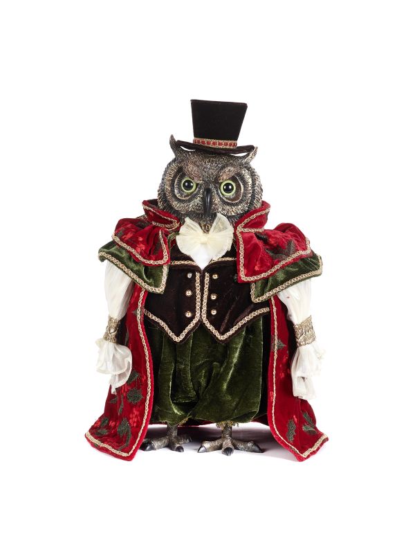 Monsieur hiboux dans ses habits de noël