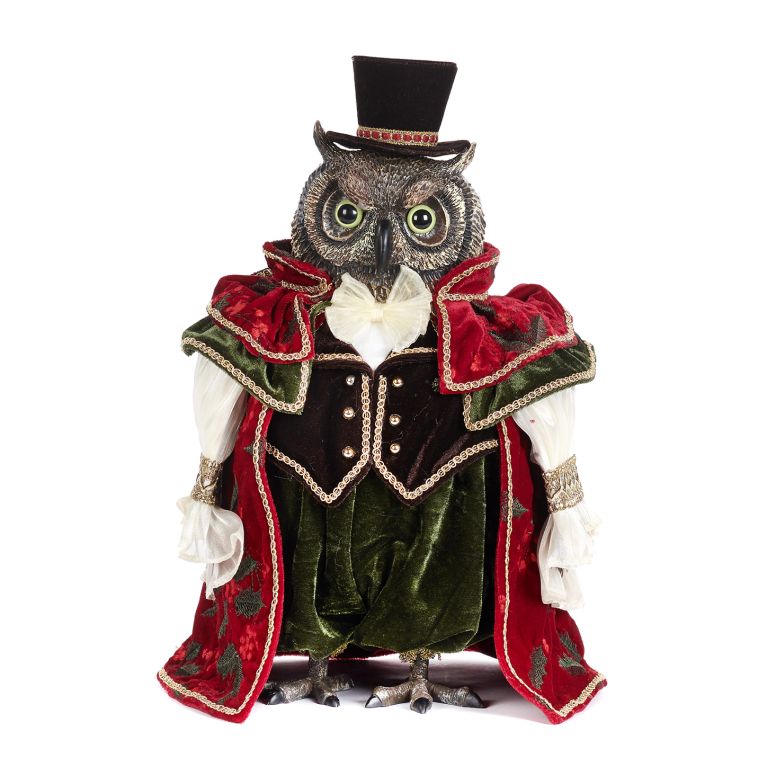 Monsieur hiboux dans ses habits de noël