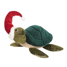 Figurine tortue de noël - Longueur 38 cm