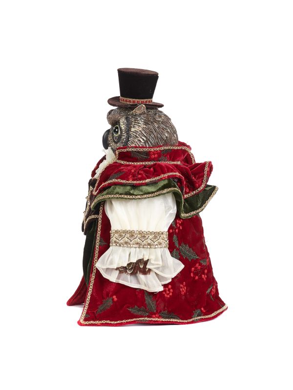 Monsieur hiboux dans ses habits de noël