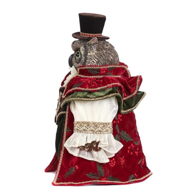 Monsieur hiboux dans ses habits de noël